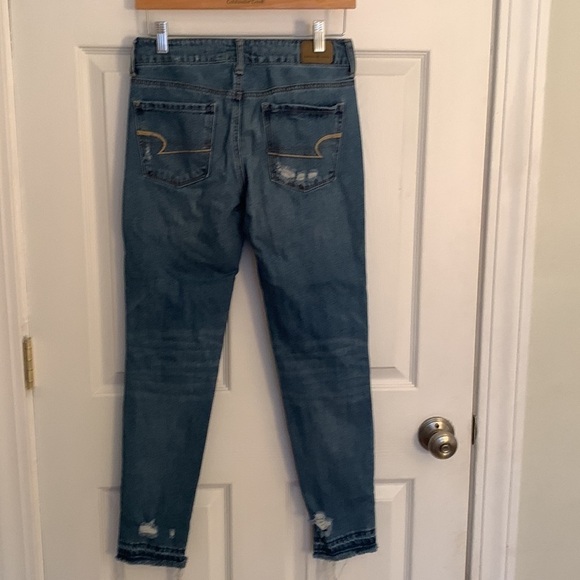 American Eagle TOMGIRL JEANS Size 00 #size #516 - Picture 3 of 12